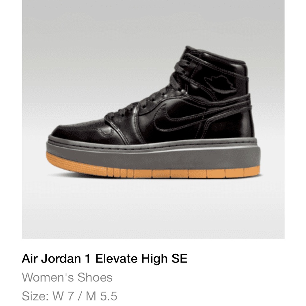NWOT NIKE Jordan 1 Elevate High SE
Black Gum (Women's) Size 7